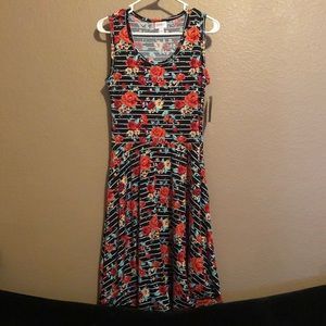 *NWT* Lularoe Nicki Black Dress with Roses
